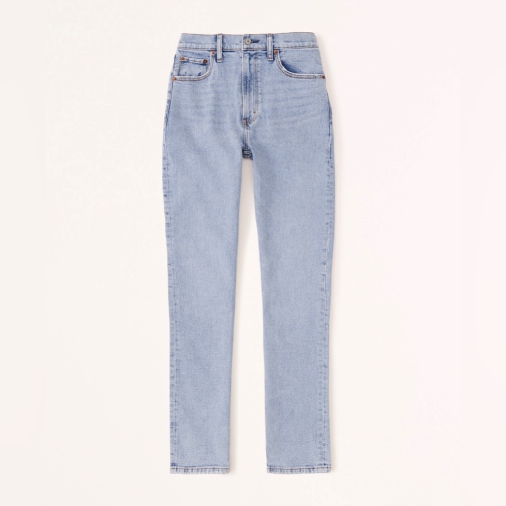 Abercrombie The 90s Slim Straight Ultra High Rise Jeans Curve Love, Size 2